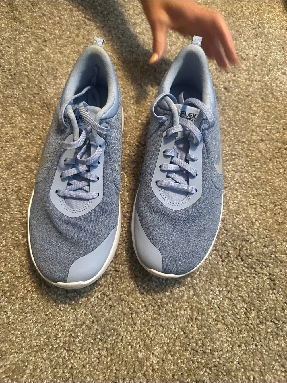 Nike Light Blue Flex Running Sneakers